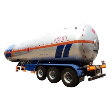 Tanzania 49.6cbm cryogenic gas semi trailer Air Bag Suspension 25mt Propane Tanker Truck