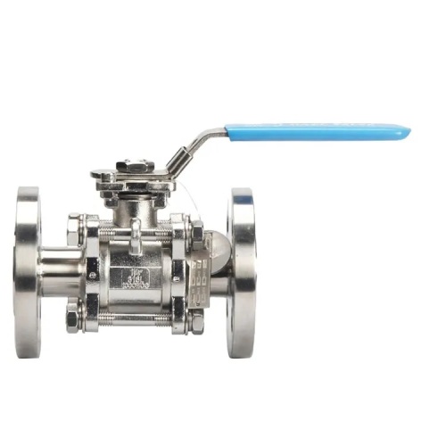 High Platform Manual Flanged 3pc Ball Valve