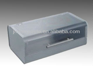 Silver color Stainless steel square-shape bread box