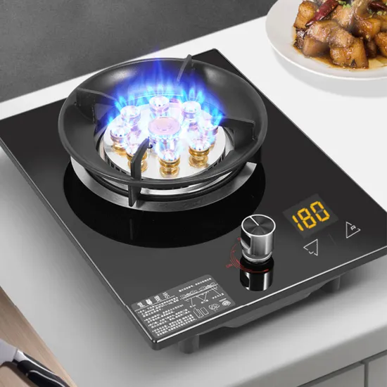 Household Gas Stove Single Stove Cooktop Embedded Natural Gas Desktop Hot Stove Timed Liquefied Gas Cooktop