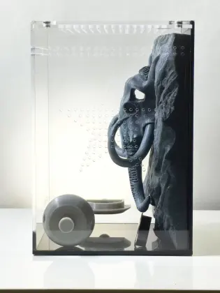 Mammoth Pattern Background Acrylic Terrarium