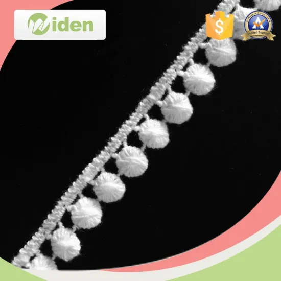 High Quality 1.1 CM Cotton Chemical Lace Trim White