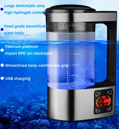 Rich Hydrogen Water Maker: Active Electrolysis Ionizer for Hydrogen Rich Water