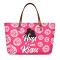 Women Valentine Tote Bag With Logo Print