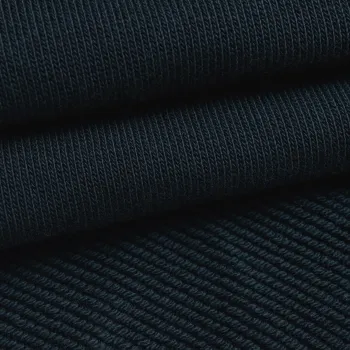 CVC Cotton Blended Twill Terry Fabric for Coats and Hoodies - Heavyweight Moisture-Absorbent Soft Cotton Polyester Blend