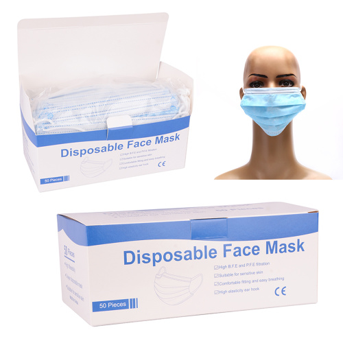 Masque facial jetable non tissé Fast Ship 3ply