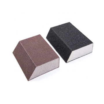 125x90x25mm Sponge Sand Block Single Bevel Angle Sanding Pad for Furniture Polishing