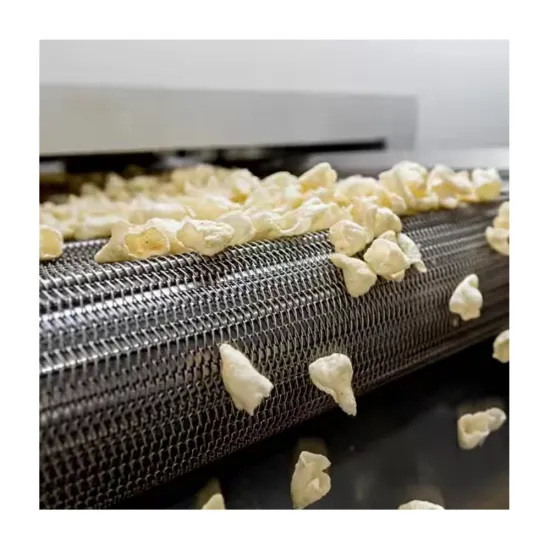 Food Grade 304 SS Stainless Steel Chain Link Spiral Wire Mesh Conveyor Belt