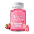 Biotin Gummies avec de la biotine 10 000 mcg de cheveux sains et de peau et de ongles