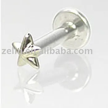 white gold nautical star labret jewelry