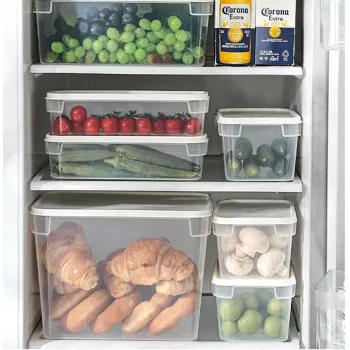 6-PiFood Containers Plastic box Kitchen Storage Box