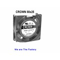 Crown 80x25 Gleichstromgebläse A3 Industrielle Kühlung