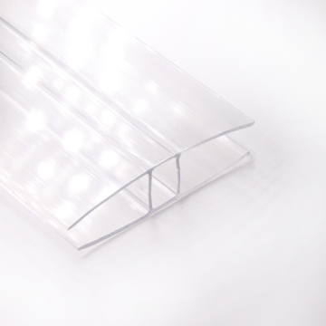 U Connect Two Aluminium Connector for Polycarbonate Sheets in PC Roofs