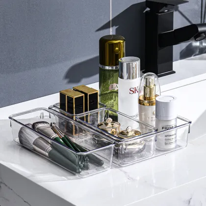 Plastic Makeup Container Organizer - New Design Cosmetics Storage Box
