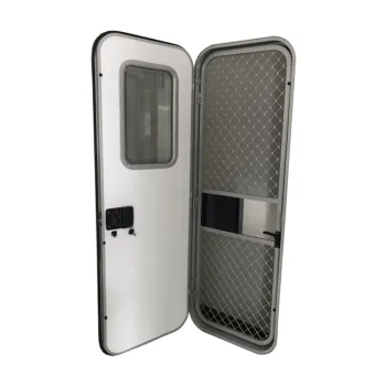 2023 Summer Super High-Quality Aluminum Frame IC Card Lock Caravan RV Door