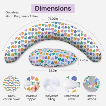 Cuscino di maternità a supporto completo per dormire