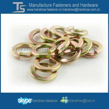 DIN127A Yellow Zinc Spring Lock Washer