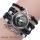 Pulsera de cuero trenzado con logo abovedada de cristal de Stark Wolf de Game of Thrones