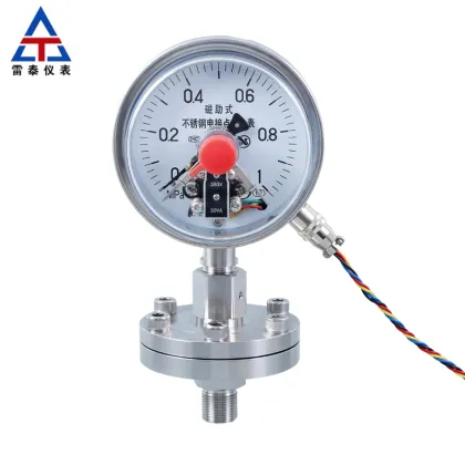 Explosion proof electric contact pressure gauge
