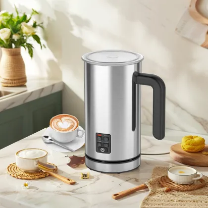 automatic milk frother manual milk steamer