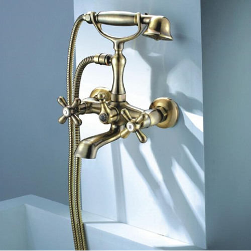 Brausebatterie in Bronze für Badezimmer mit hohem Standard