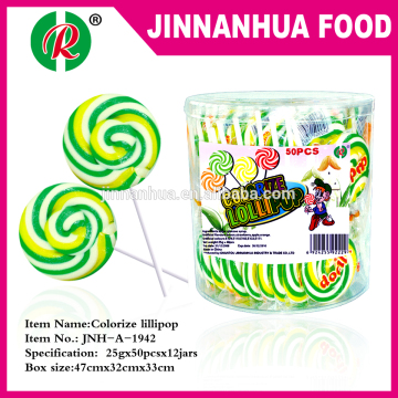 colorful swril lollipop