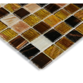 Square Gold Line Glass Mosaic