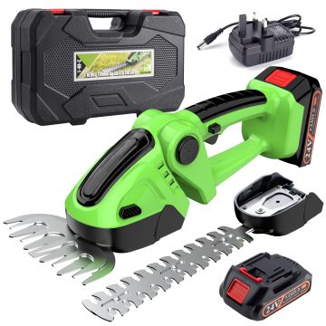 F.EASY.D 2-in-1 Cordless Grass Shear & Hedge Trimmer for Garden
