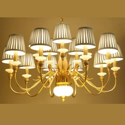 Vintage Lux: Antique Design LED Chandeliers for Modern Luxury Living Rooms