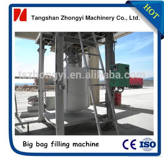 High capacity hydraulic type 1/1.5/2t cement/powder big bag filling machine
