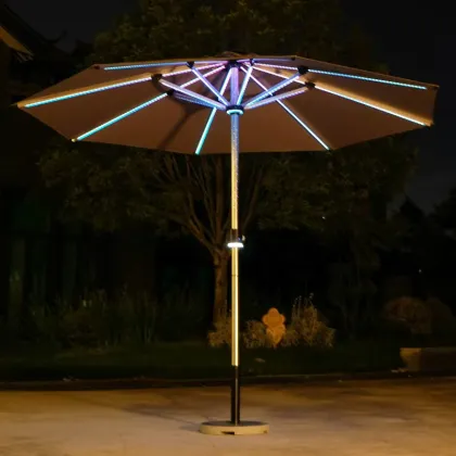Luxury outdoor midpillar umbrella