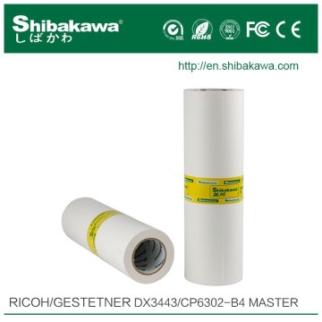 stable quality and no clamping gestetner master roll DX3443/CP6302 for DX3443 CP6302C machine