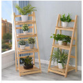 Customization Size Flower Rack Wooden Shelf Plant Rack