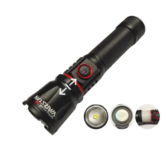 WARSUN 529 Outdoor LED Flashlight: 2000 Lumens, COB Technology, Aluminum Body, Magnet & Power Bank Functionality