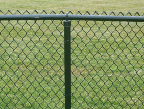 Hot dipped galvanized high tensile square wire mesh chain link fence