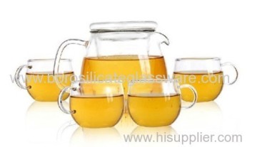 Pure Hand Made Blooming Teas Glass Teaware Sets 