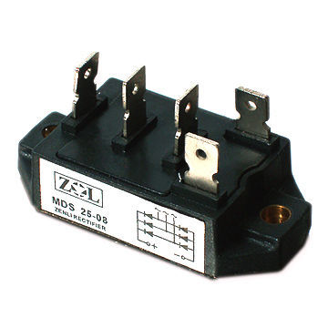 Bridge Rectifier Module, 3-phase, 25 to 50A, 400 to 1800V