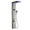 Smart Wall-Mounted LED Shower Panel with Stainless Steel Rain Shower Head