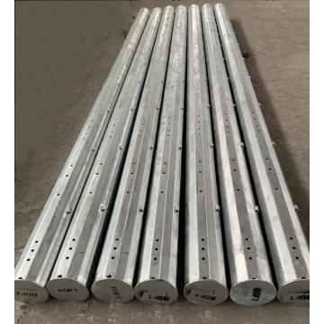 80FT hot dip galvanized steel pole