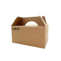 Portable cardboard packaging box