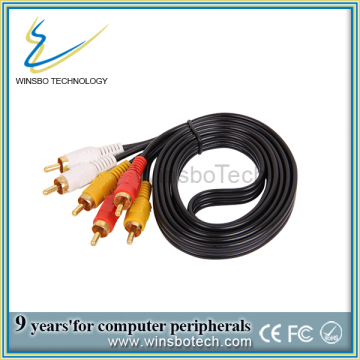 3RCA to 3RCA 3.5mm Stereo Male to Female Audio Aux Cable