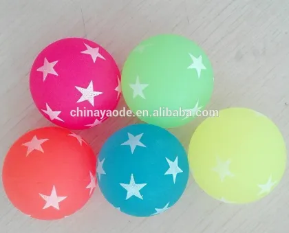 Rubber bouncing balls toy/printed bouncy balls