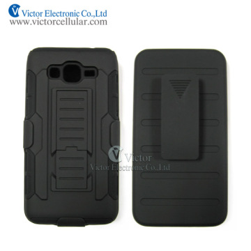 Alibaba hot sell cellphone accessory robot back cover with kickstand hard PC case for Samsung Grand Prime G530h