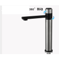 Bathroom 360 degree rotation press button Washbasin Faucet 304 SUS Cold water only Basin Taps