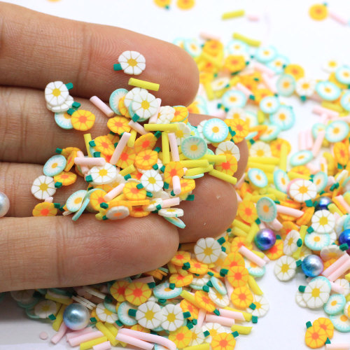 Mixed Polymer Clay Flower Gradient Pearls Slices Sprinkles For Crafs DIY Making Nail Art Decoration Slime Material Accessories