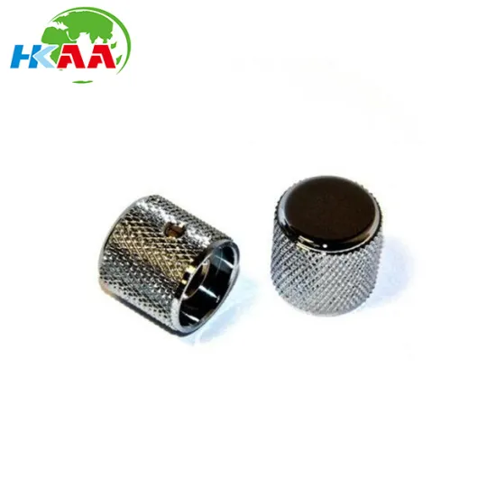 Precision Bass Dome Knobs, Chrome knurled audio control knobs