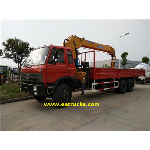 Dongfeng 12 Wheeler 10T Camions à grue hydraulique