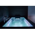 Bañera de masaje de lujo de acrílico para 2 personas con luz