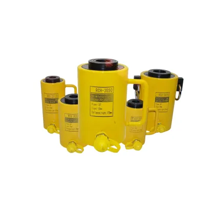 China Supplier Enerpac Small Bore 3 Stage Telescopic Hydraulic Cylinder with Hand Pump