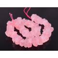 Perles brutes de quartz rose brut naturelles non polies